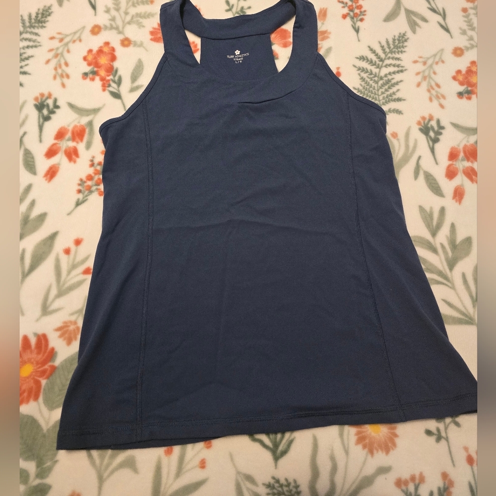 Tuff Athletics Yoga Round Sholders Racerback Tank
